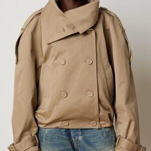 Acne Studios Double-breasted jack met opstaande kraag